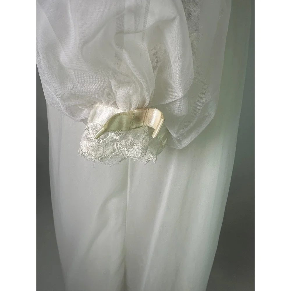 Vintage 1950s Peignoir Set Vanity Fair Nightgown Robe 2 Piece Lingerie M